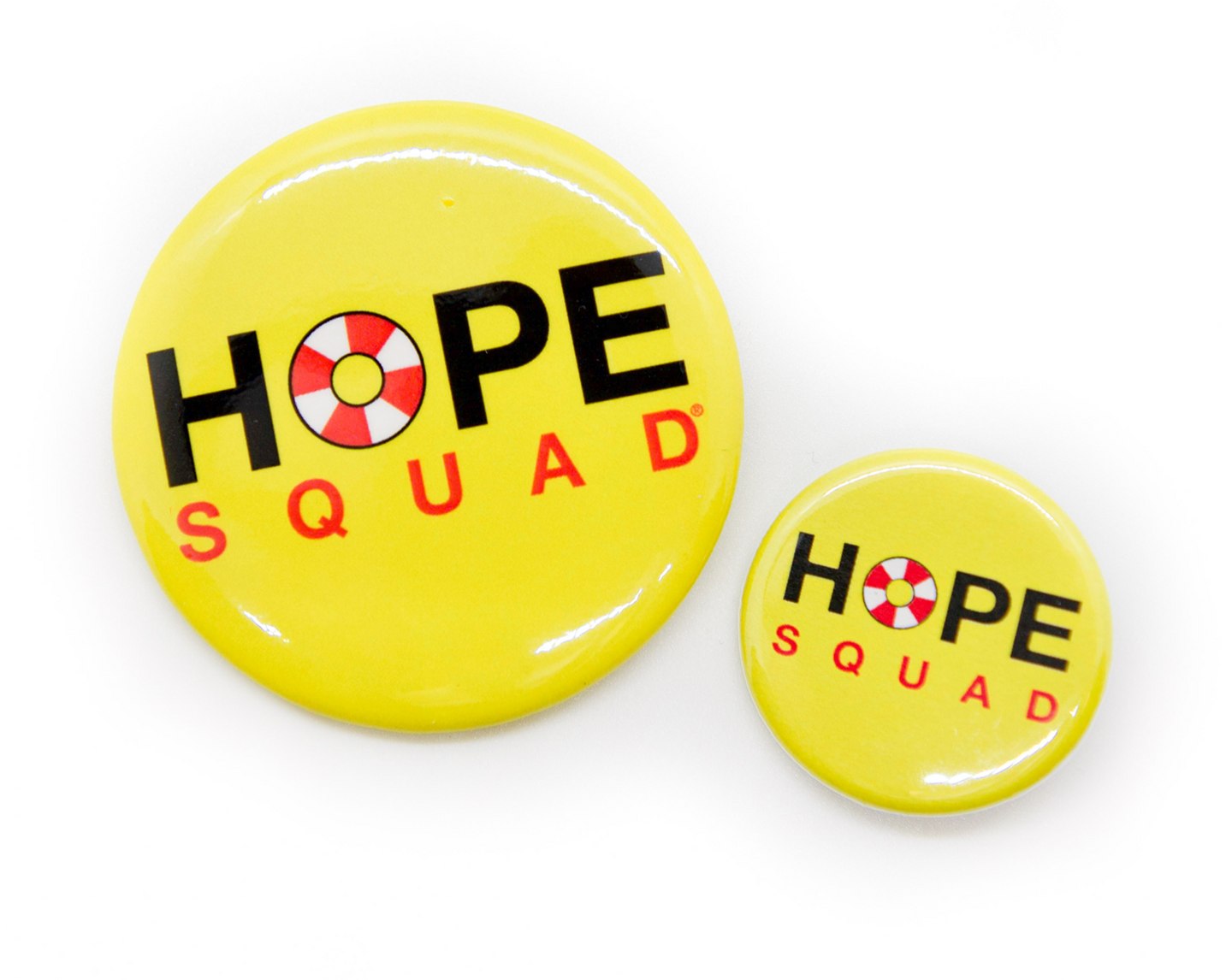 Yellow Pin-Back Hope Squad Button